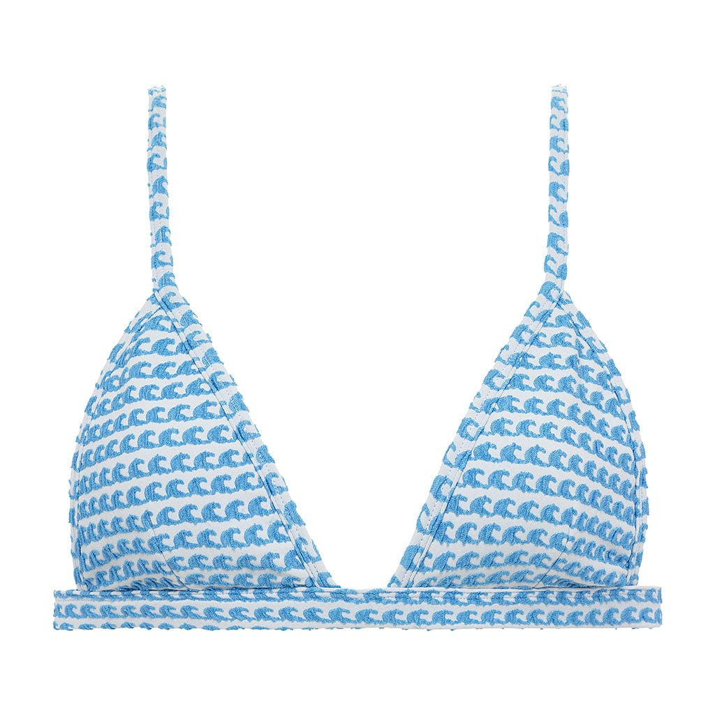 Wave Repeat Hunter Triangle Bikini Top | Montce
