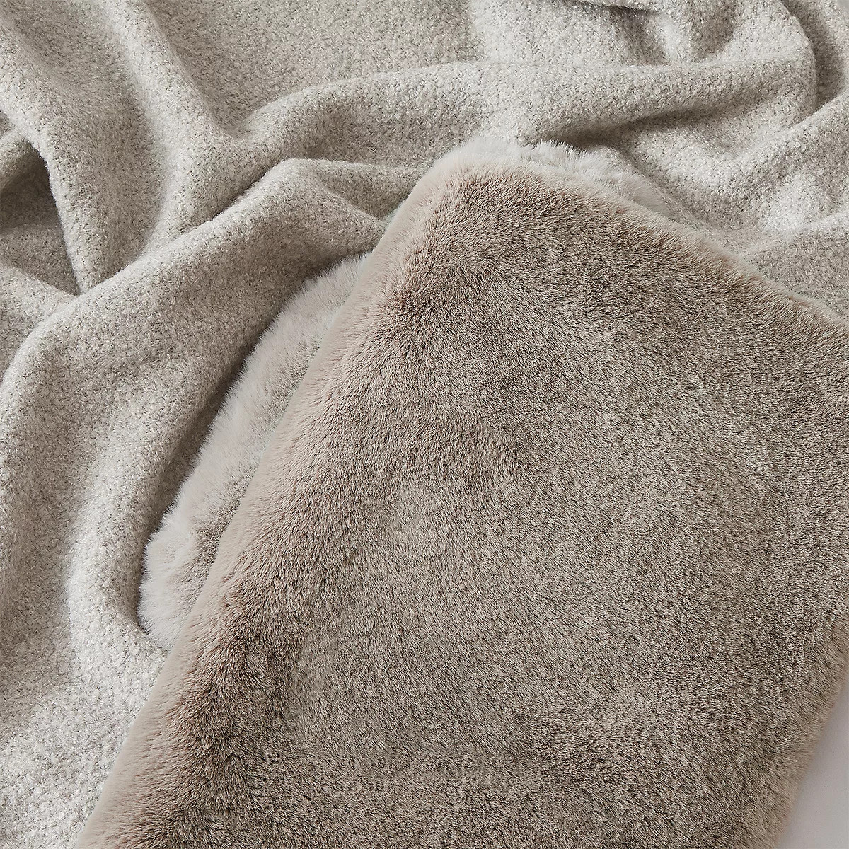 Super Soft Faux Fur Hot Water Bottle | The White Company (UK)