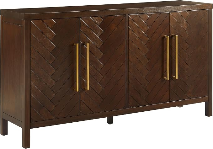 Crosley Furniture Darcy Modern Sideboard Buffet Cabinet with Storage Shelves, Living Room, Kitche... | Amazon (US)