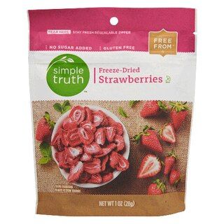 Simple Truth Freeze-Dried Strawberries -- 1 oz | Vitacost.com