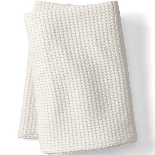 Cotton Waffle Weave Blanket | Lands' End (US)