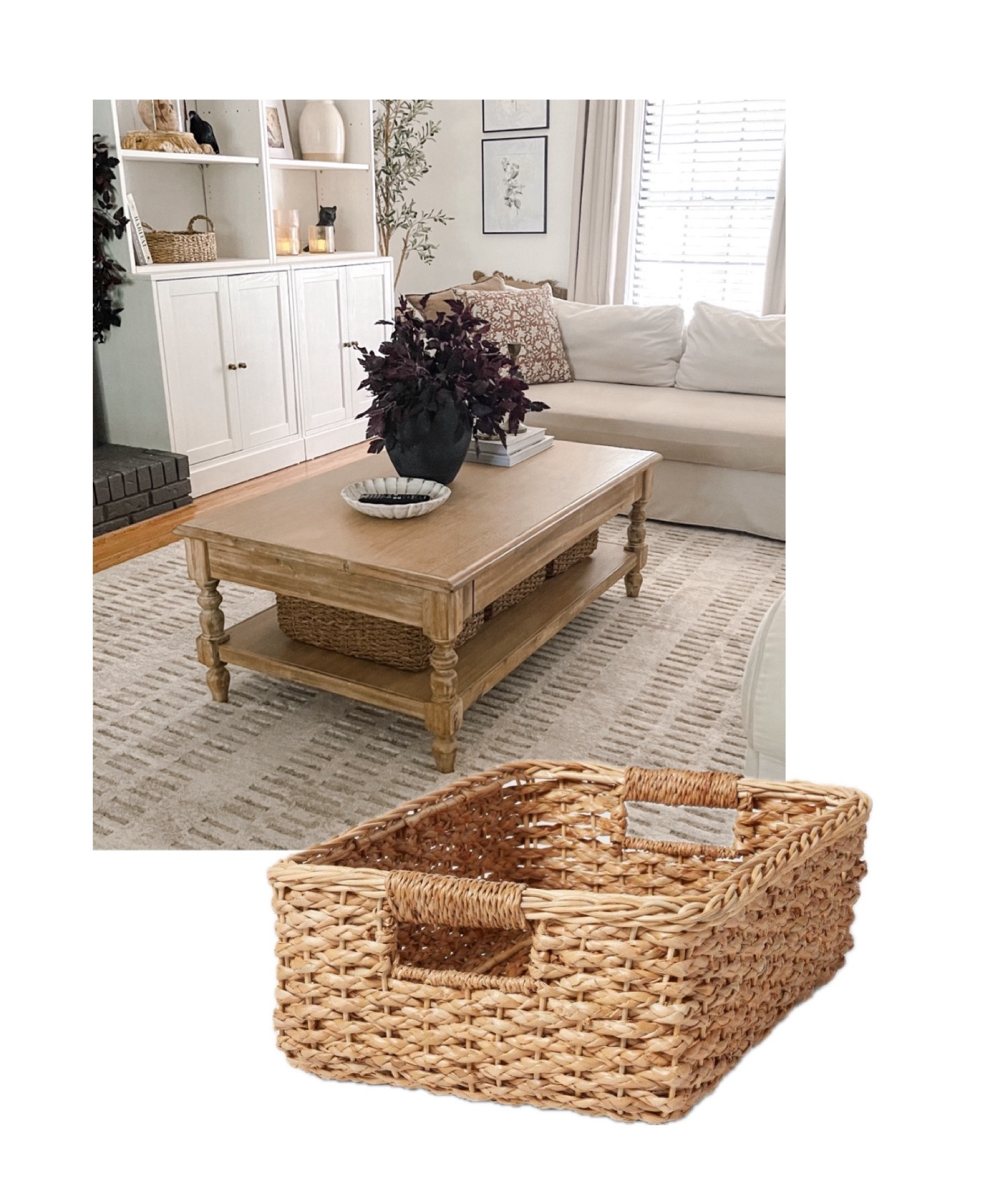 The baskets under my coffee table 

I have three on the shelf under my coffee table- they fit perfectly. Great for hidden storage of games, toys, etc 

Linking my exact ones and a few other similar options.

#LTKHome #LTKStyleTip #LTKFindsUnder50
