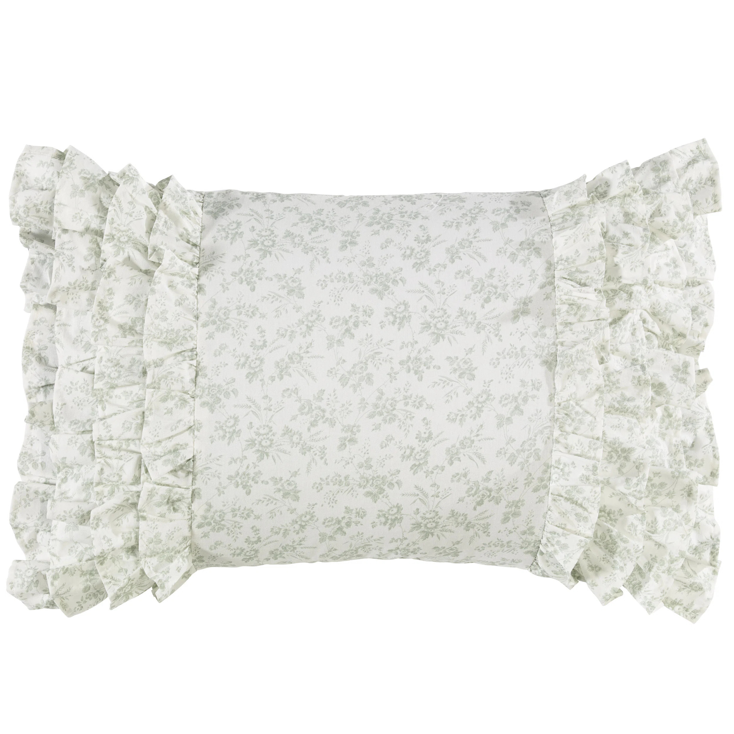 Laura Ashley Harper Green Cotton Throw Pillow & Reviews | Wayfair | Wayfair North America