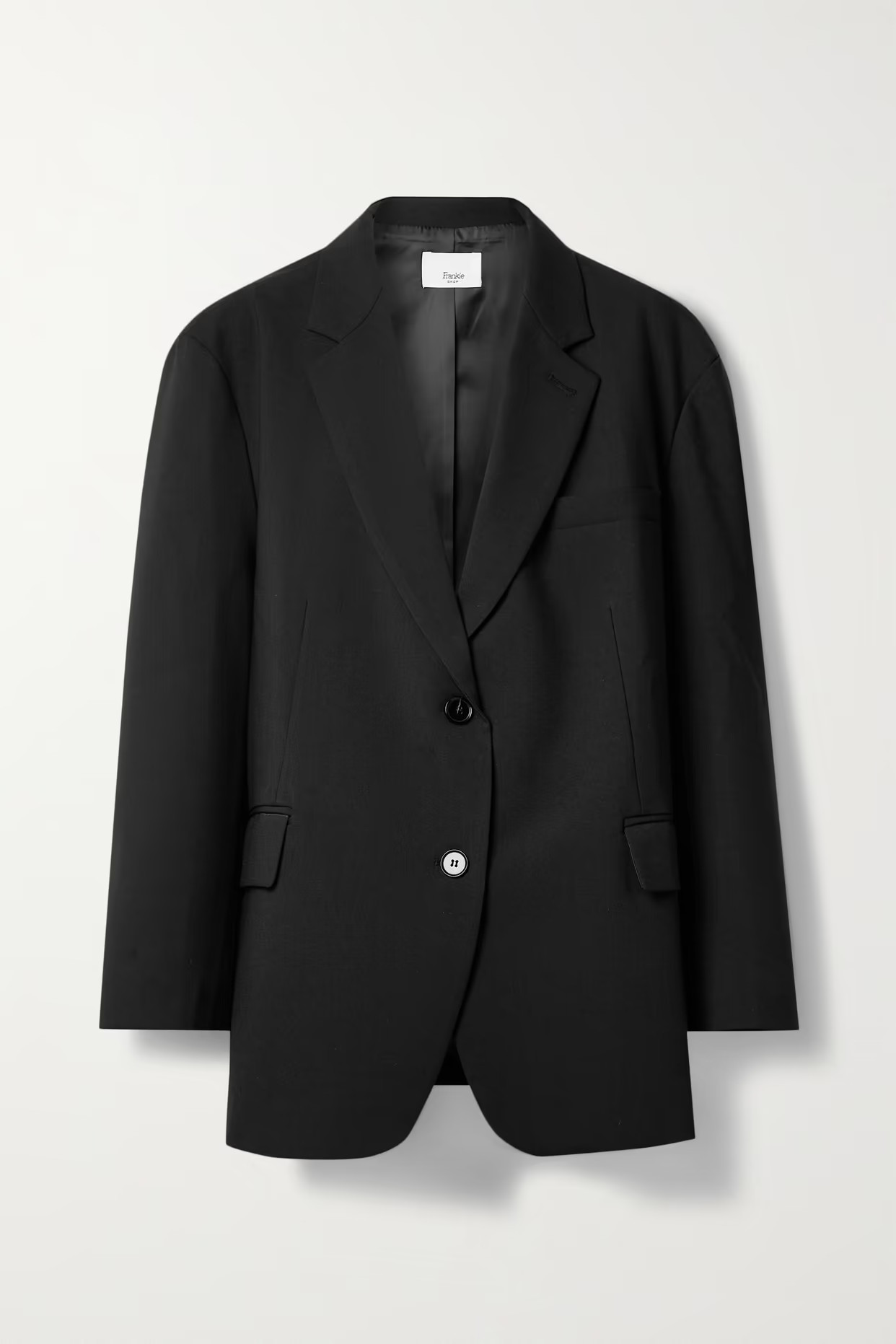 The Frankie Shop - Bea Crepe Blazer - Black | NET-A-PORTER (UK & EU)
