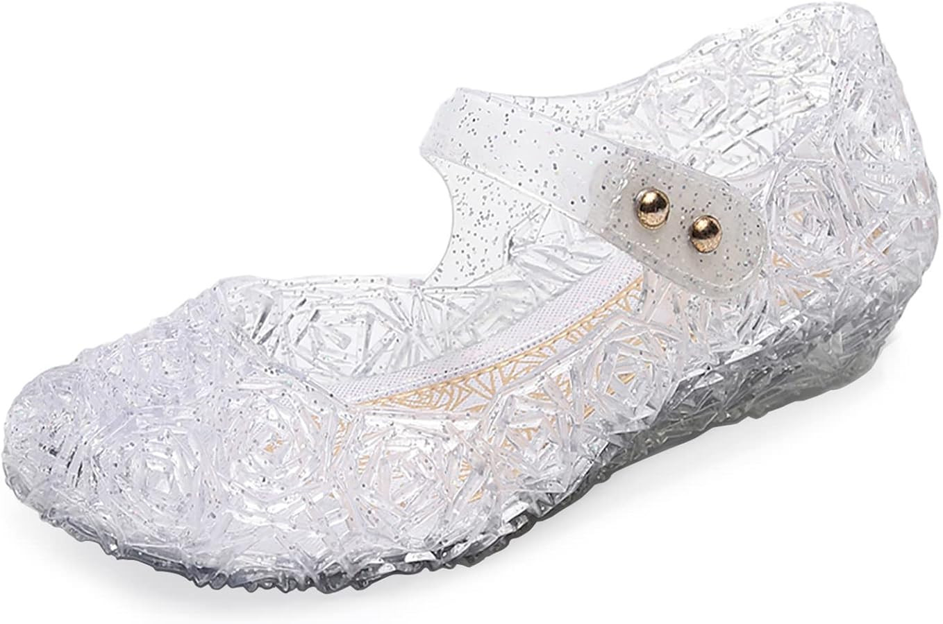 Jelly Shoes for Girls, Snow Queen Princess Birthday Sandals for Little Girls, Blue Toddler Glitte... | Amazon (US)