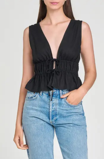 WAYF Nadine Deep V-Neck Sleeveless Top | Nordstrom | Nordstrom
