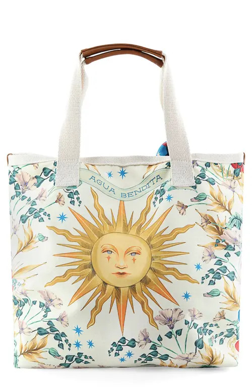 Agua Bendita Lucia Solstice Print Tote Bag in White at Nordstrom | Nordstrom