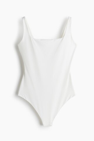 H & M - Light Shape Mikrofaser-Body - Weiß - Damen | H&M (DE, AT, CH, NL, FI)