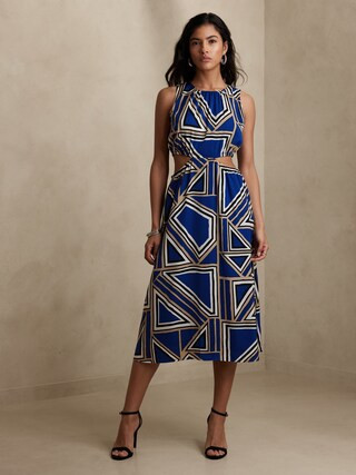 Cutout Midi Dress | Banana Republic Factory