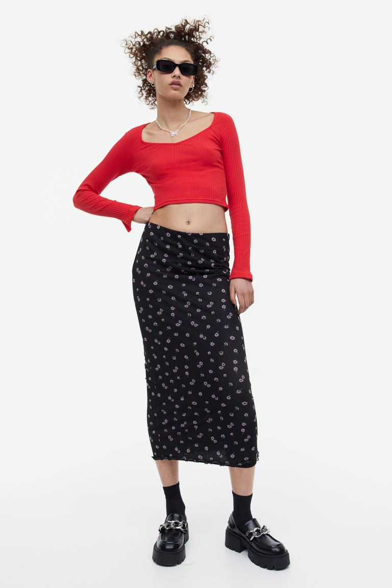 Mesh Pencil Skirt | H&M (US + CA)