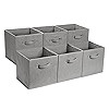 Amazon Basics Cube Organizer Storage Bins Handles, Collapsible Fabric, Pack of 6, 13"x13"x13", Be... | Amazon (US)