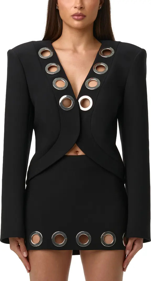 Naked Wardrobe Grommet Ponte Blazer | Nordstrom | Nordstrom