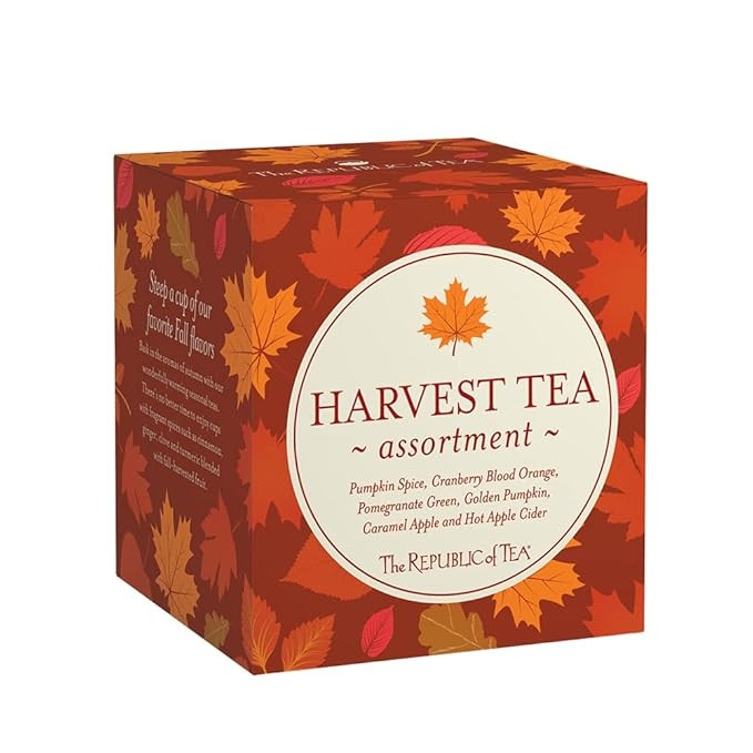 The Republic of Tea: Fall Harvest Tea Assortment Cube, 24 Tea Bags | Amazon (US)