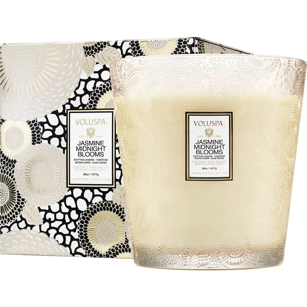Voluspa Jasmine Midnight Blooms Three-Wick Hearth Candle at Nordstrom | Nordstrom