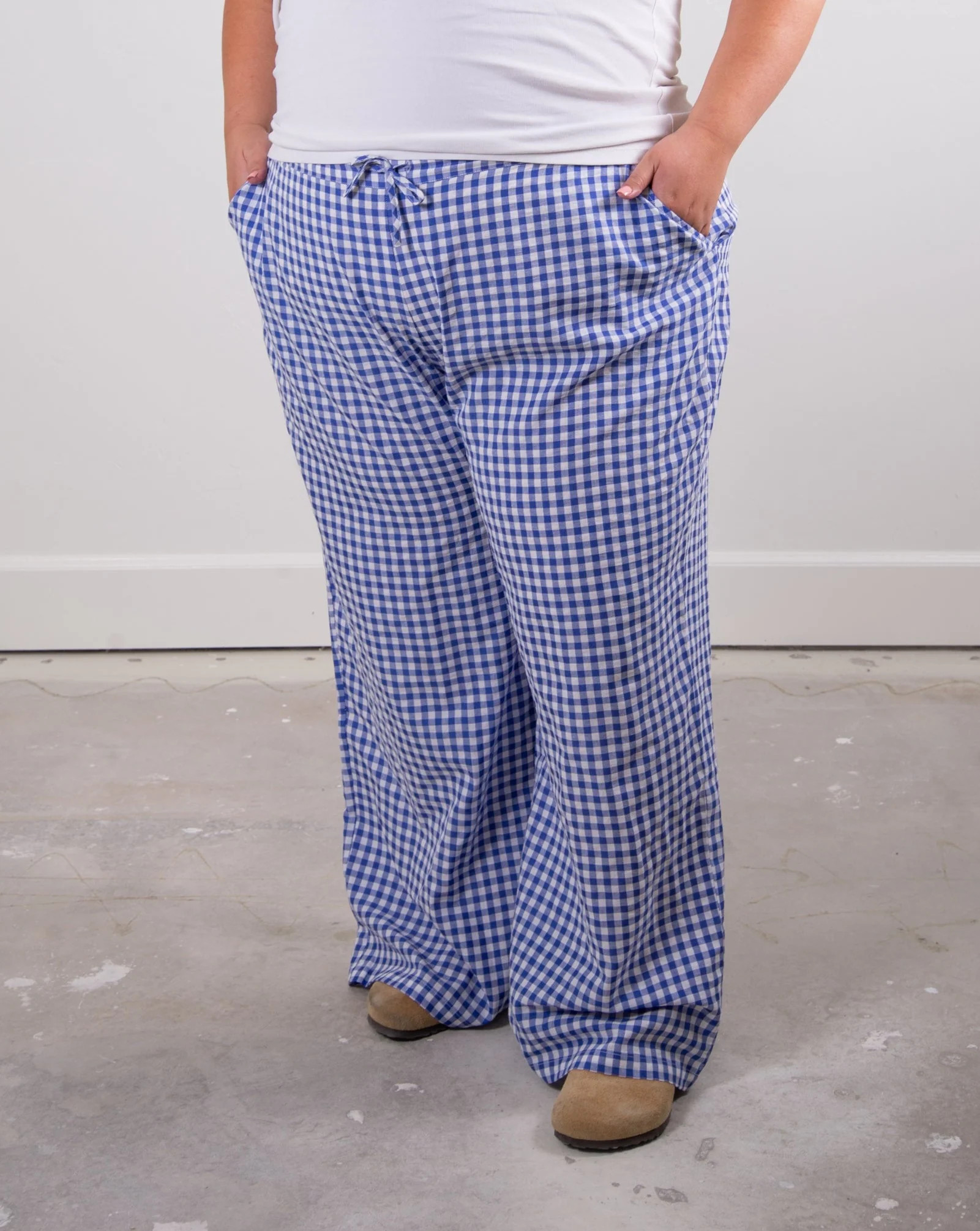 The Perfect Pant - Blue Gingham | Sonderhaus
