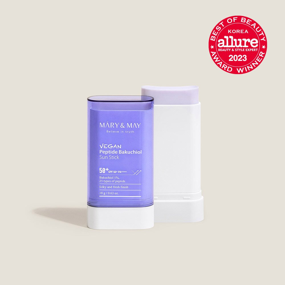 Mary&May Vegan Peptide Bakuchiol Sun Stick SPF50+ PA++++ 18g | Olive Young Global