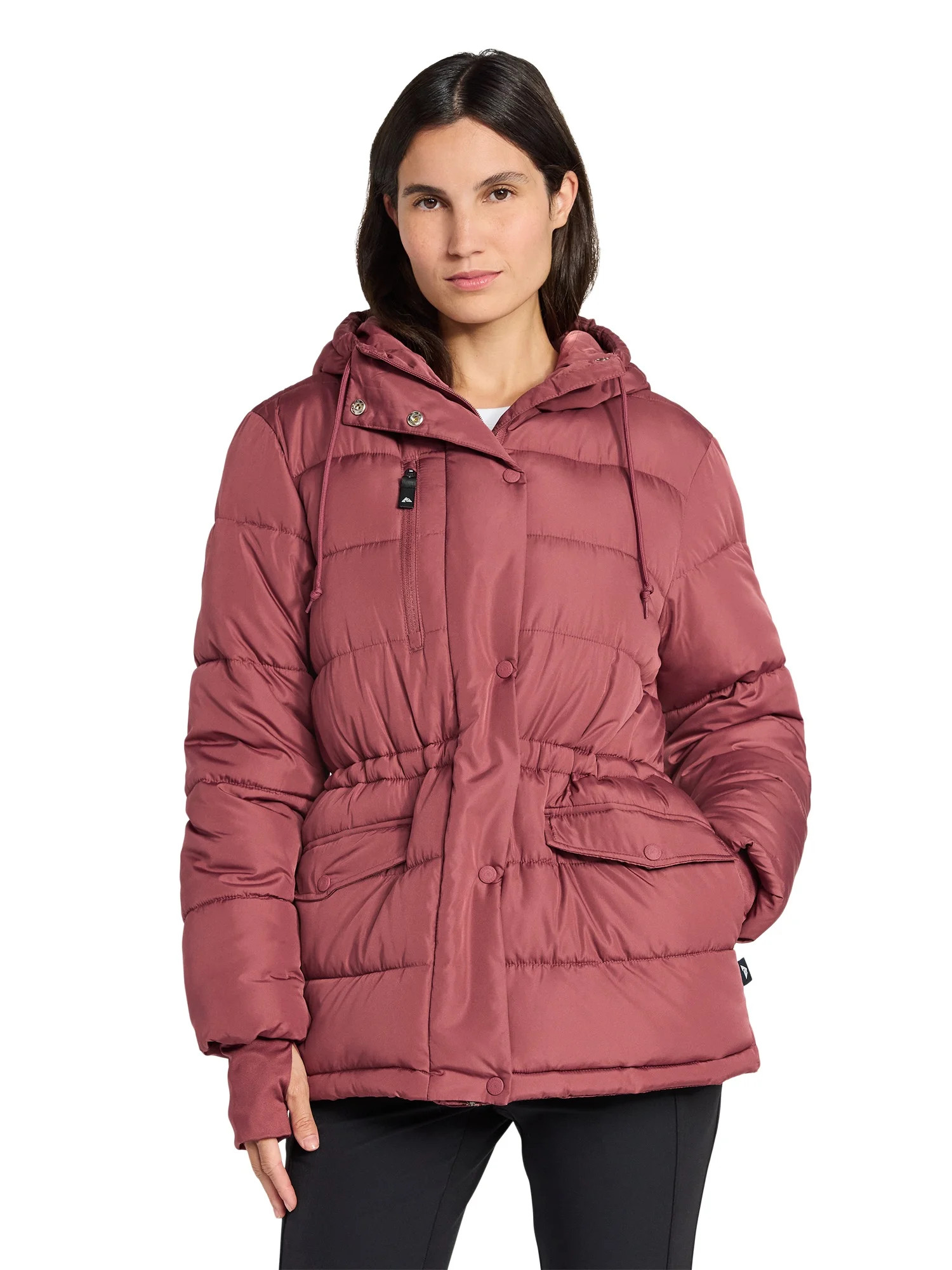 Ozark Trail Women's and Women's Plus Mid Length Puffer Coat, Sizes XS-2X | Walmart (US)