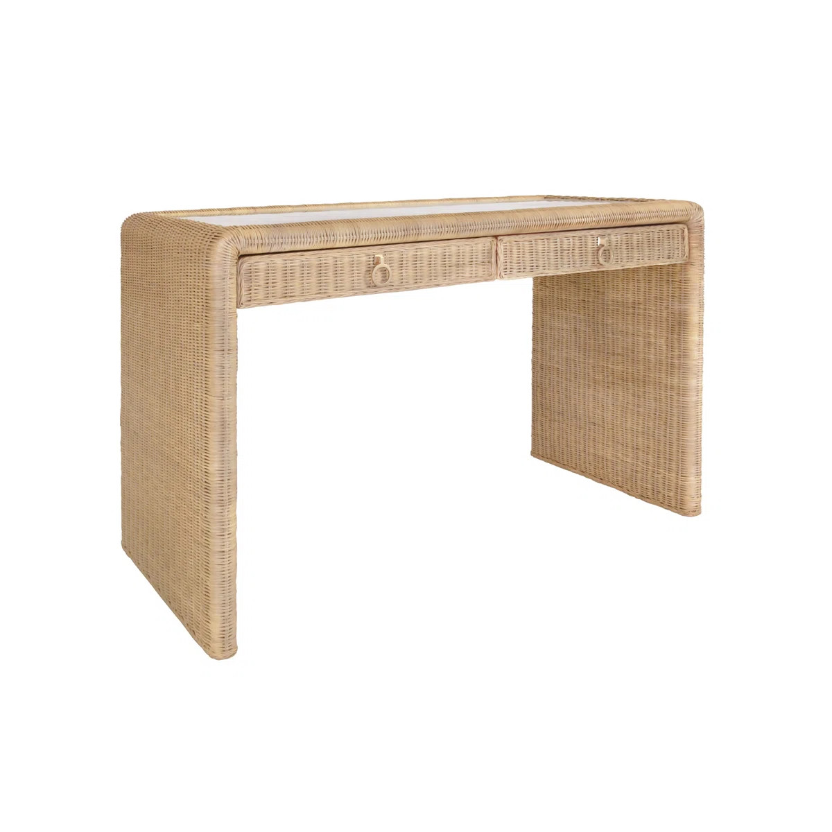 Adrien Glass Writing Desk | Perigold