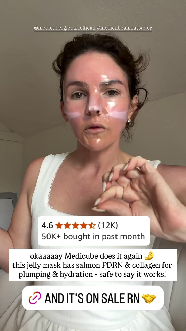 okaaaaay Medicube does it again
this jelly mask has salmon PDRN & collagen for plumping & hydration - safe to say it works!

#LTKBeauty #LTKgrwm #LTKdayinmylife