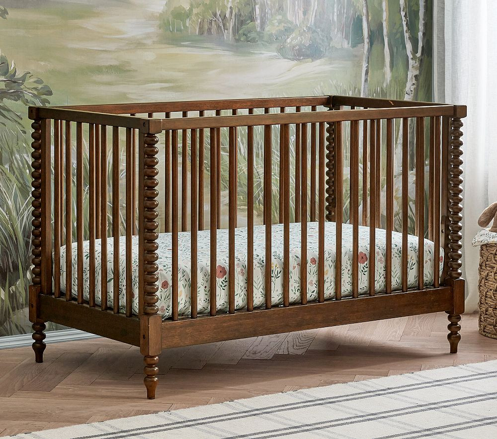 Chris Loves Julia Turned Wood Convertible Crib | Pottery Barn Kids