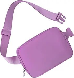 Belt bag Fanny pack crossbody bags for women Everywhere belt bag (Purple) | Amazon (US)