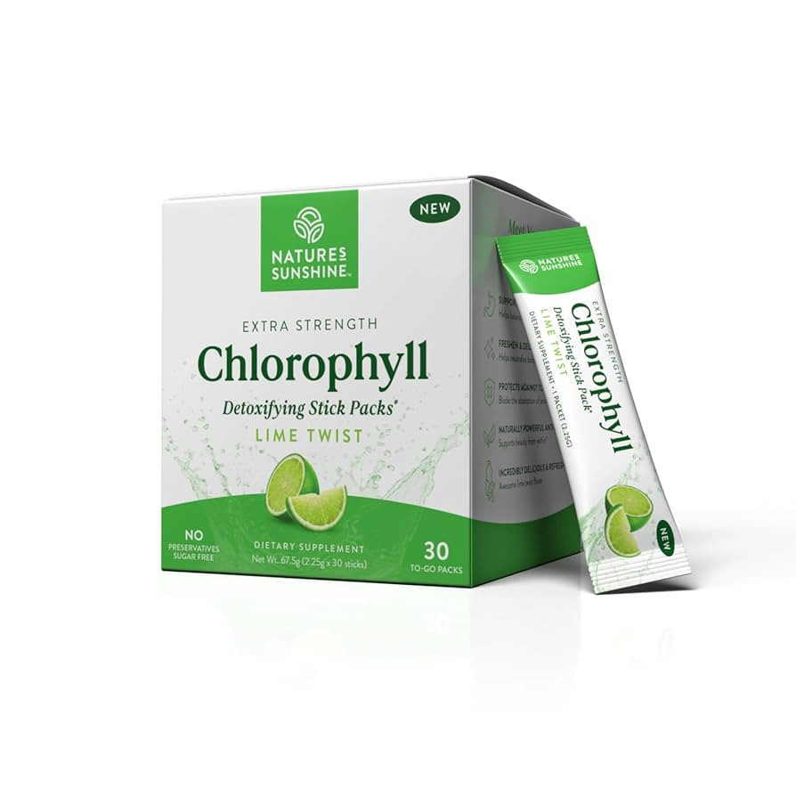 Nature's Sunshine Chlorophyll Stick Packs: Supercharge Your Detox and Boost Gut Health in Conveni... | Amazon (US)