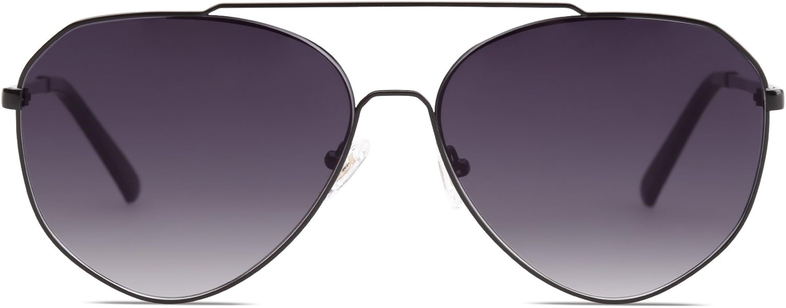 Oversized Aviator Sunglasses Mirrored Flat Lens for Men Women UV400 SJ1083 | Amazon (US)