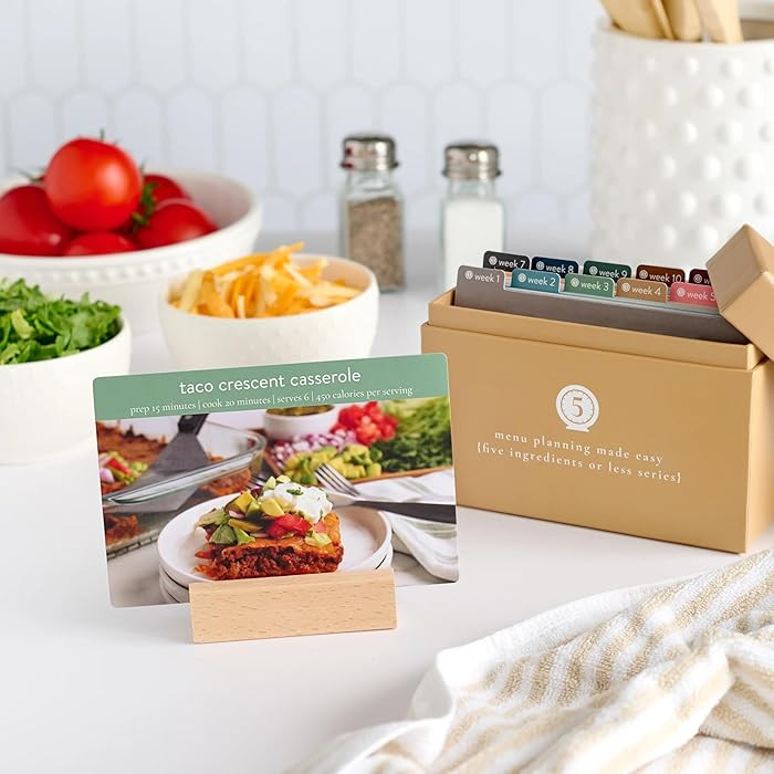 PPP Meal Planner with 72 Recipe Cards (5 Ingredients or Less – Photo Edition) | Weekly Menu Pla... | Amazon (US)