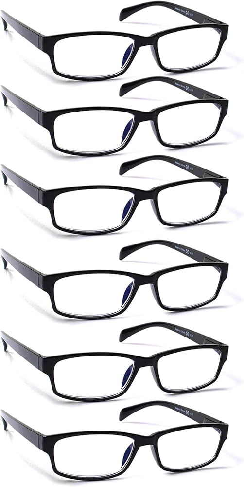 JOSCHOO Computer Reading Glasses for Women and Men 6 Pack Blue Light Blocking Spring Hinge Reader... | Amazon (US)