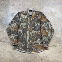 Vintage Deerskin Leaf Real Tree Camo Chamois Flannel Made in USA Button Up Shirt Men's Large | Etsy (US)