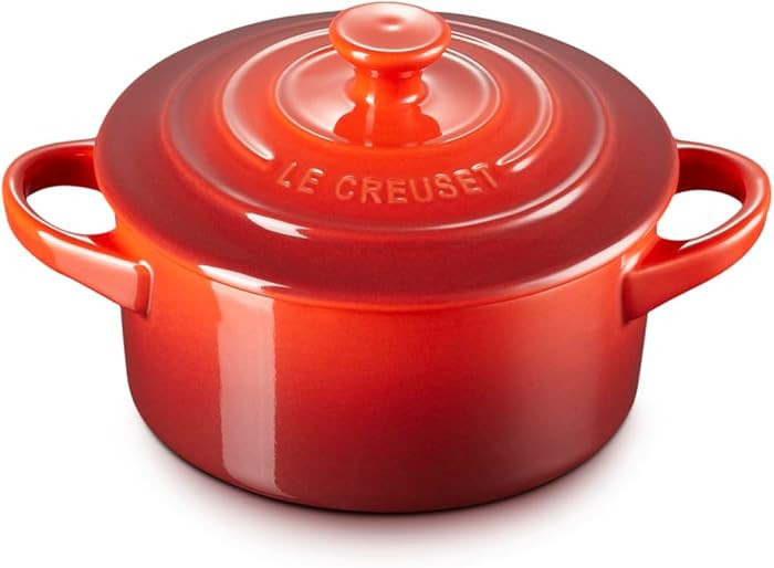 Le Creuset Stoneware Mini Round Cocotte, 8 oz., Cerise | Amazon (US)
