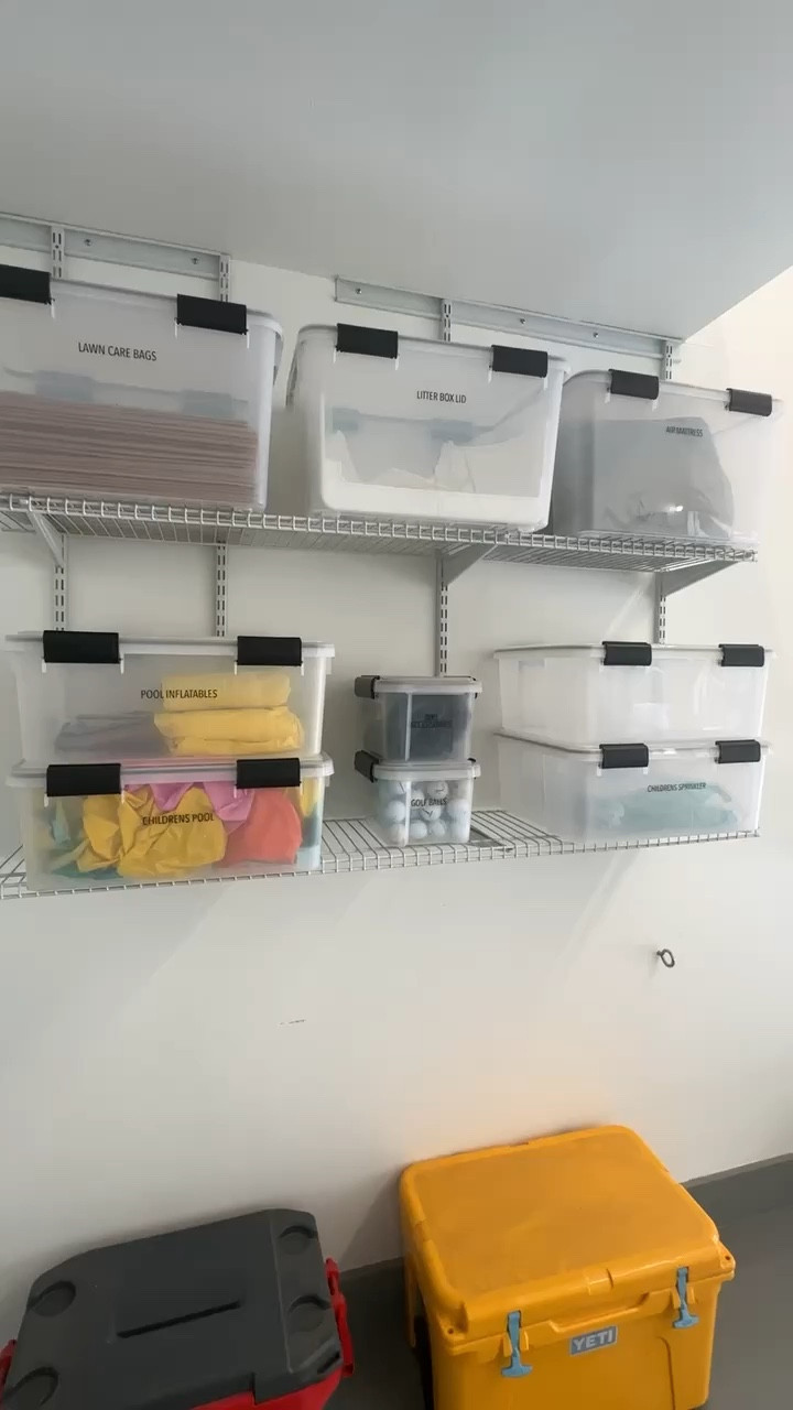 Garage organization with extra space! Often the future holds more collections so by allotting those bins up front all the hard work of home organization isn’t thrown off 



Garage, organized garage, waterproof bins, holiday storage 

#LTKVideo #LTKMens #LTKHome