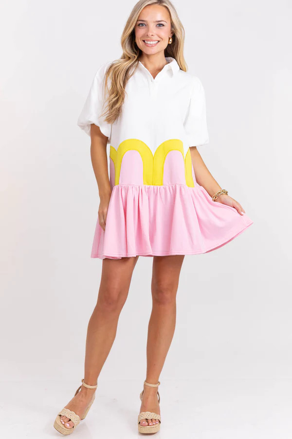 Where You Bloom White Babydoll Dress | The Mint Julep Boutique