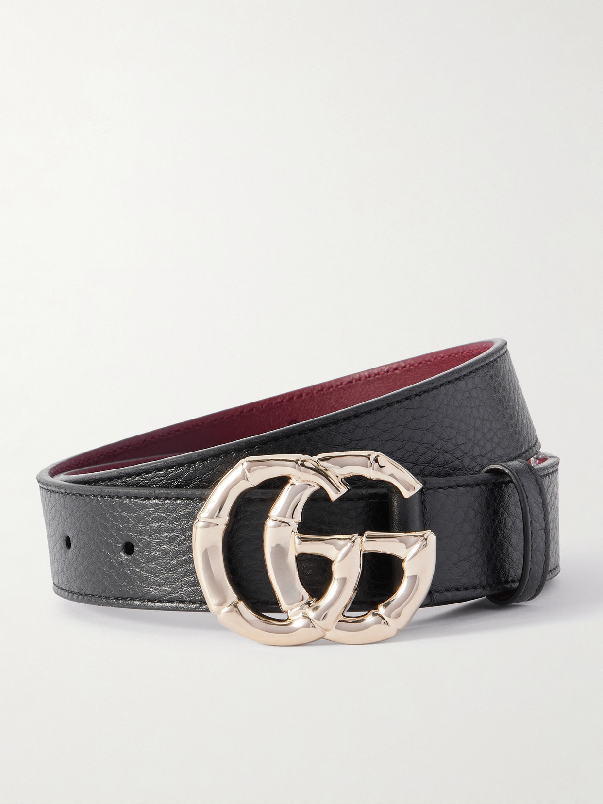 Gucci - Textured-leather Belt - Black | NET-A-PORTER (US)