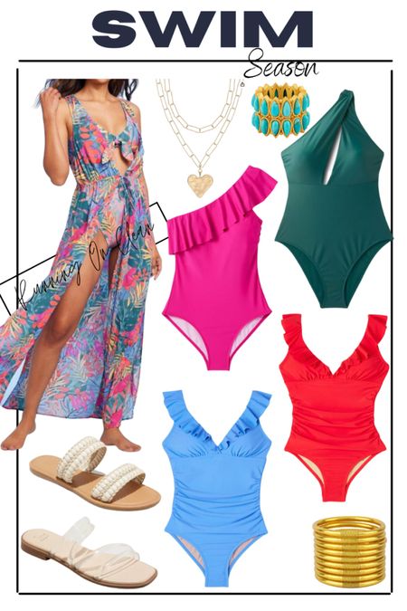 Colorful swimsuit picks!
Target swimsuits 
One piece swimsuits
Cover up - tts 
Sandals 
Summer looks 
Vacation 

#LTKswim #LTKSeasonal #LTKunder50