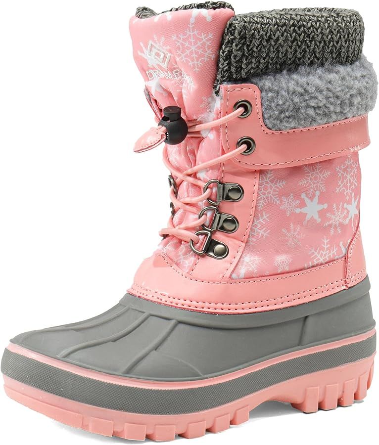 DREAM PAIRS Boys Girls Insulated Waterproof Winter Snow Boots | Amazon (US)