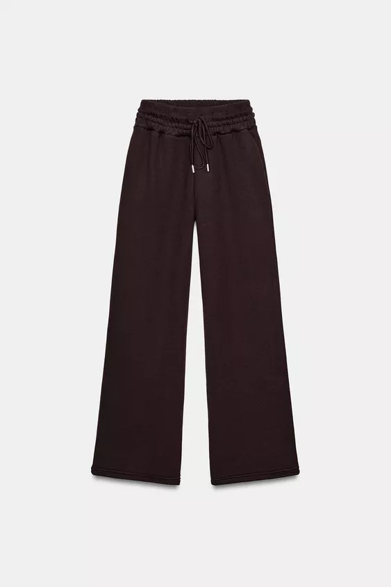 PLUSH STRAIGHT LEG PANTS | Zara US