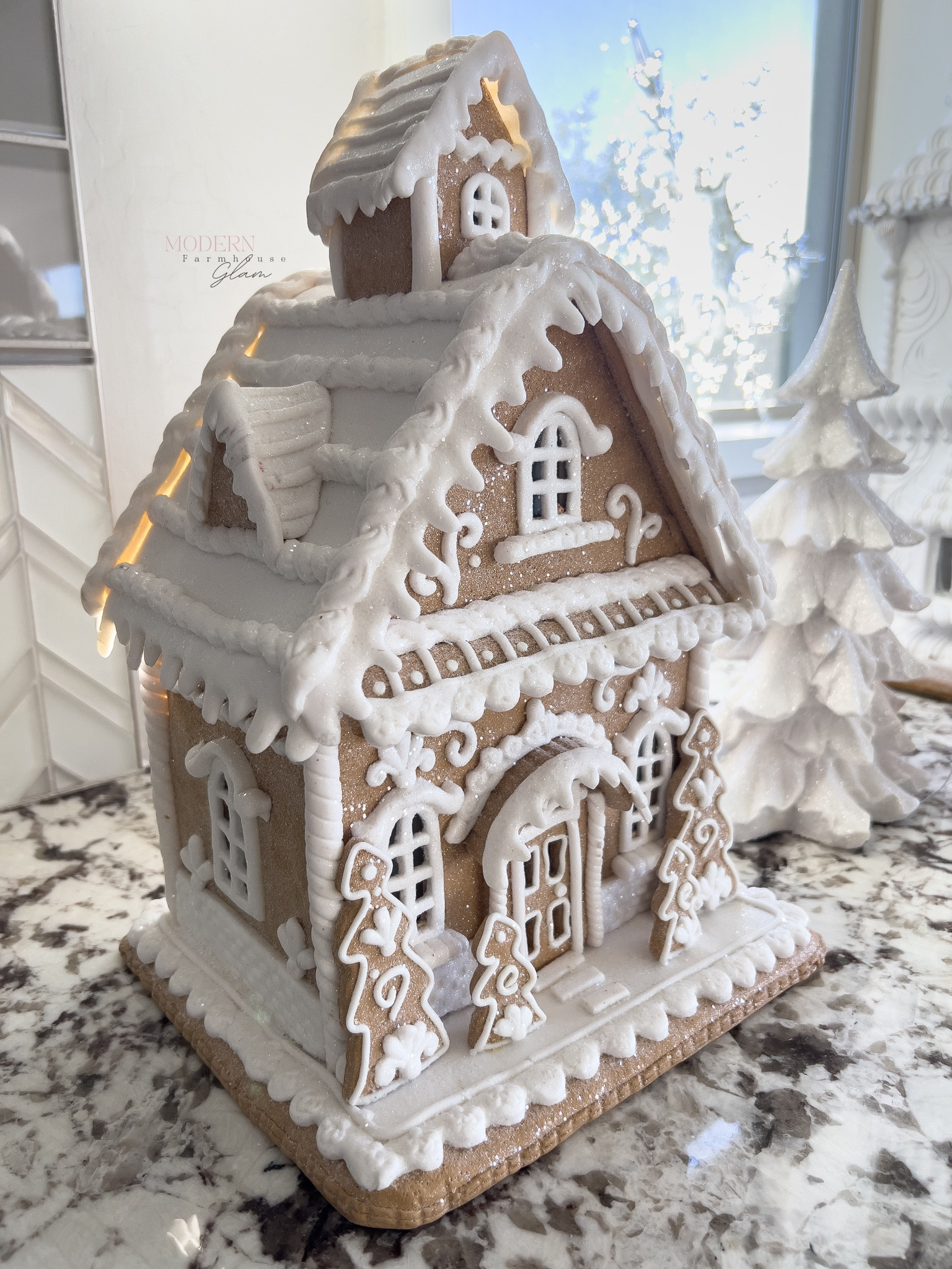 Gingerbread house at modernfarmhouseglam. This will surely sell out fast! Christmas decorations 

#LTKhome #LTKHolidaySale #LTKHoliday