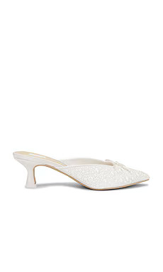 Dolce Vita Claytn Pearl Heel in True White Satin from Revolve.com | Revolve Clothing (Global)