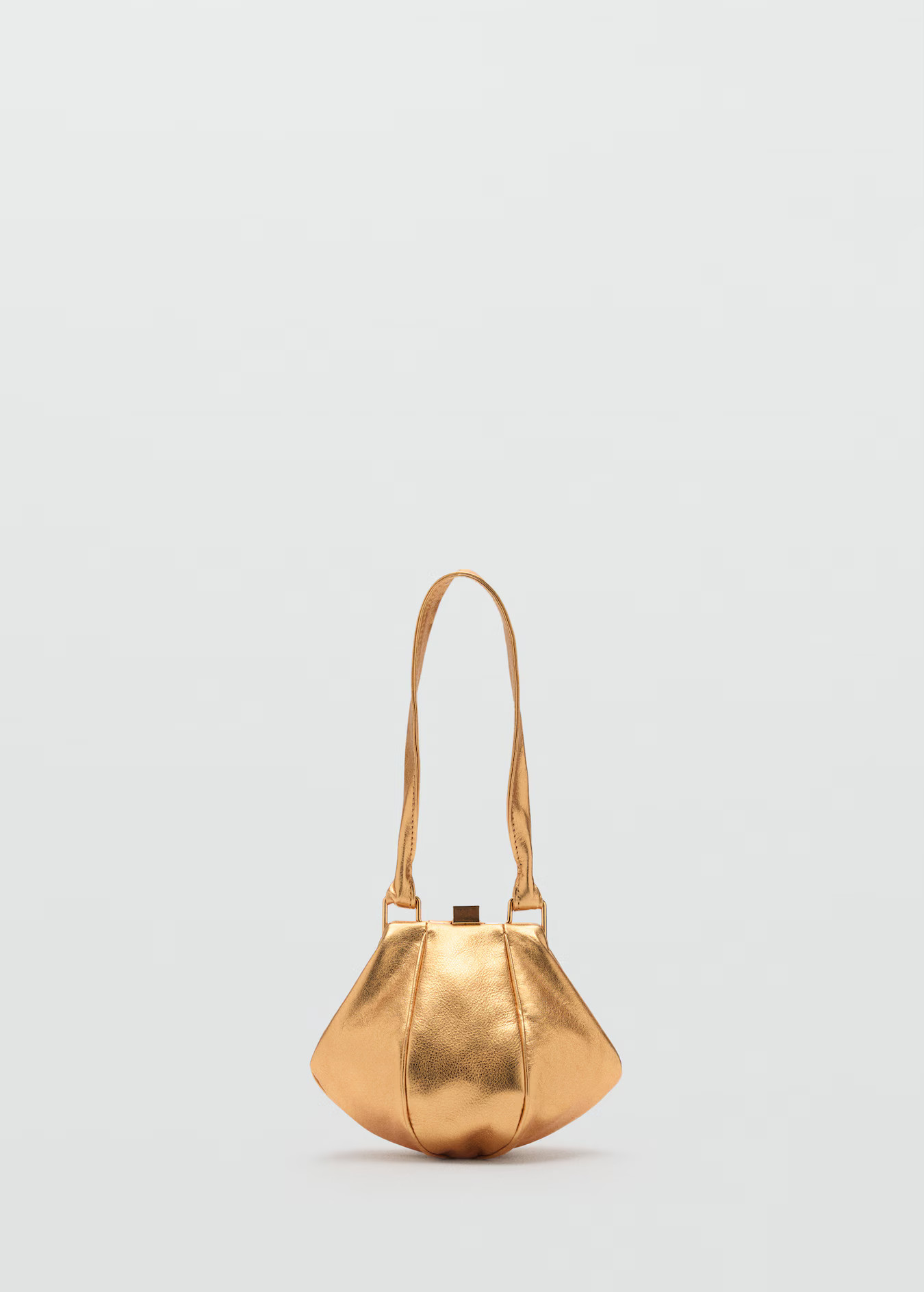 Leather metallic bag - Women | MANGO USA | Mango (US/MX/AU)