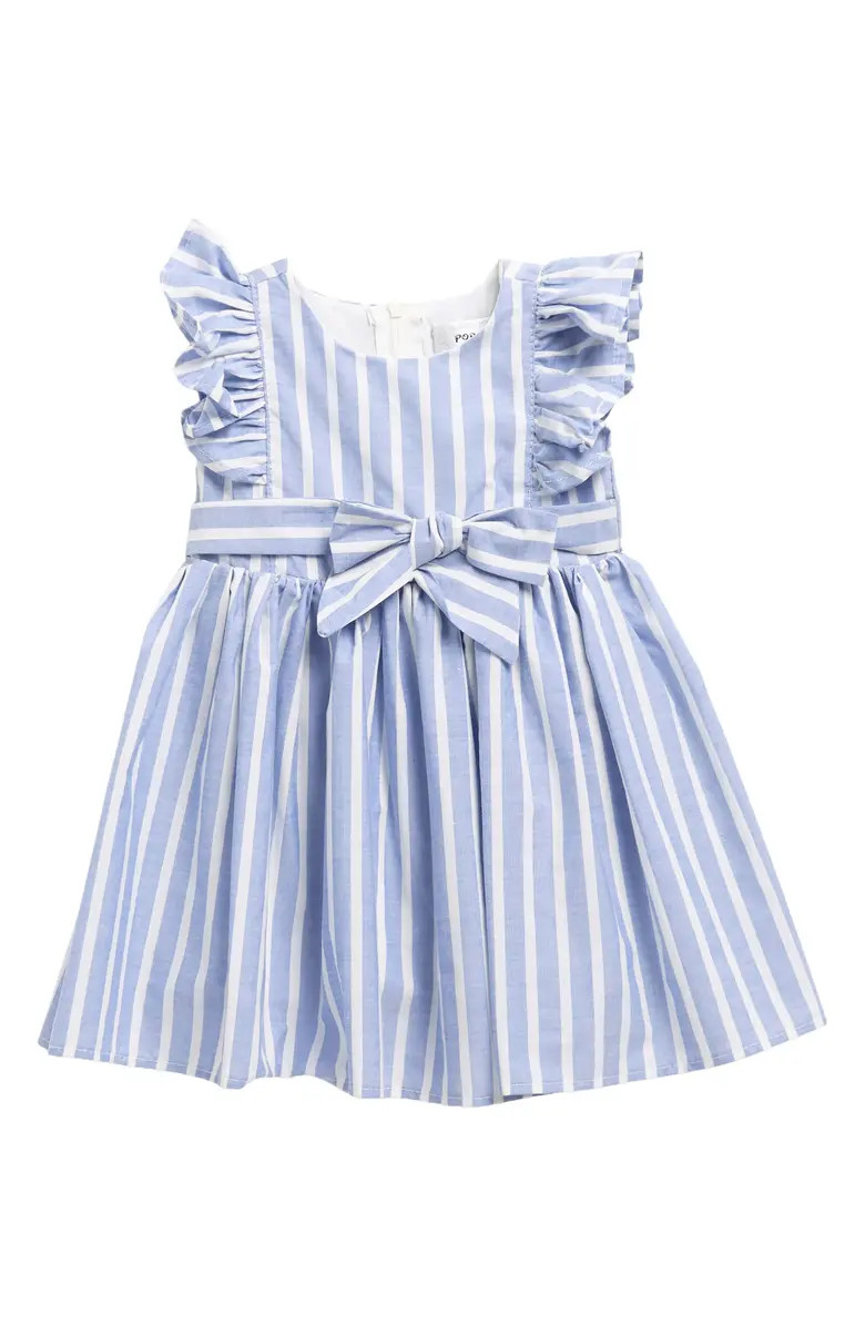 POPATU Stripe Print Bow Dress | Nordstromrack | Nordstrom Rack