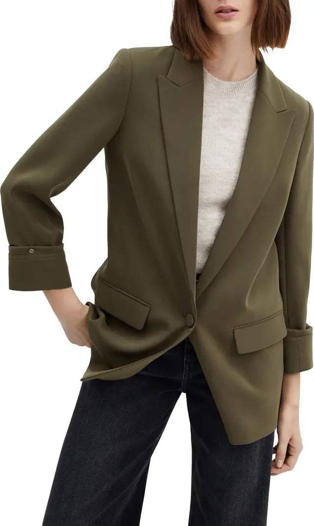 Gathered Sleeve Blazer | Nordstrom