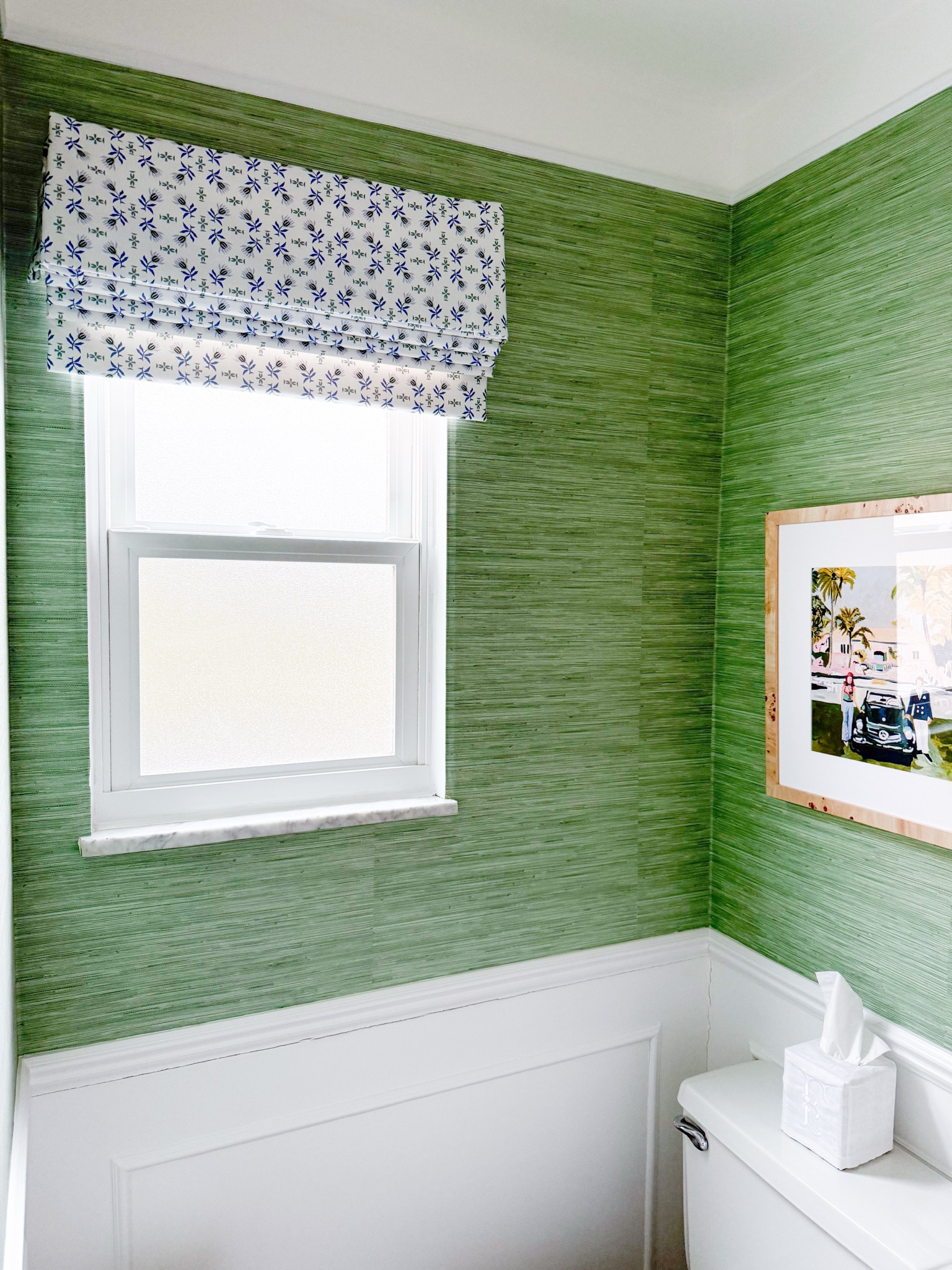My custom Roman shade in our powder bath. She’s a beauty!

#LTKHome