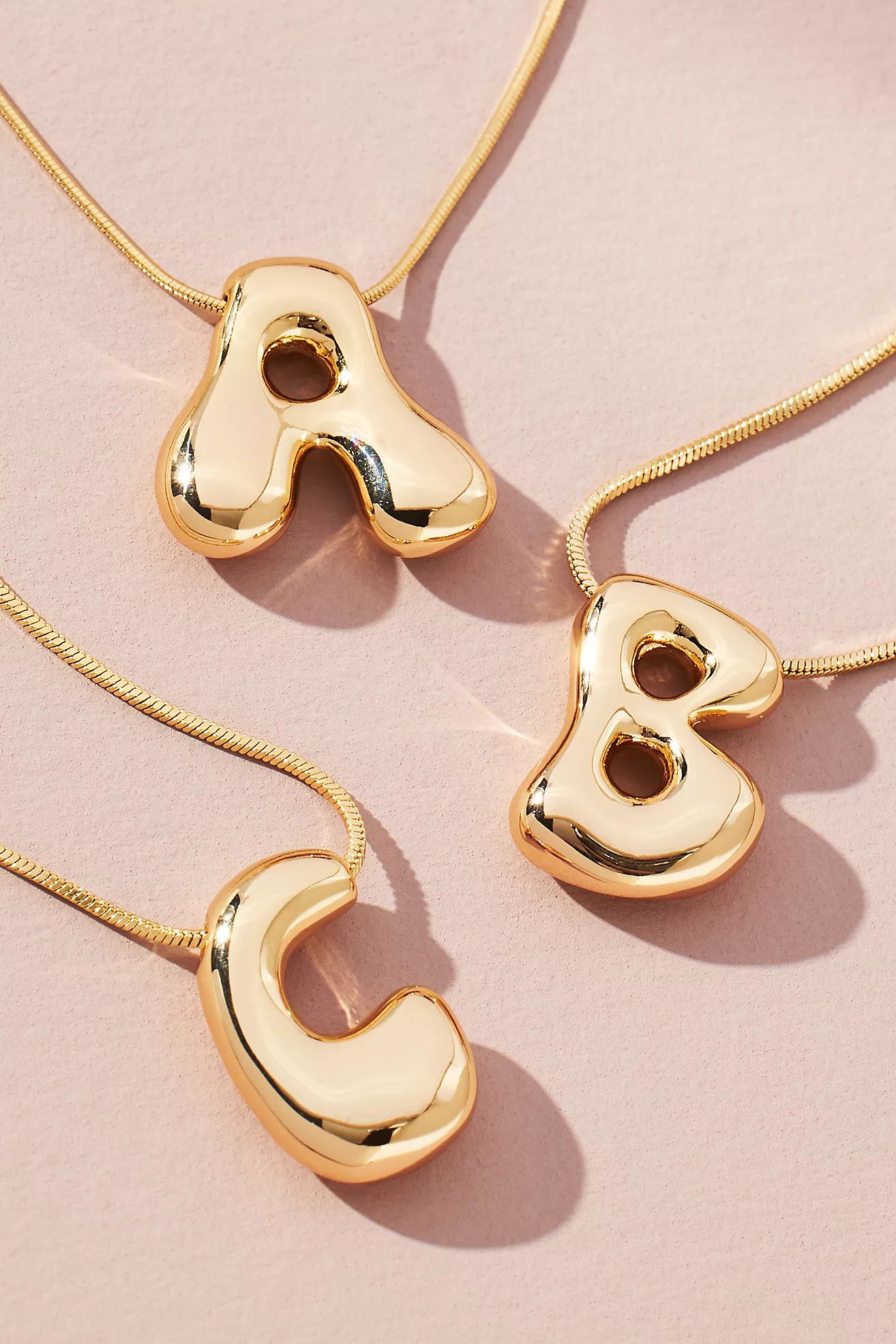 Bubble Letter Monogram Necklace | Anthropologie (US)