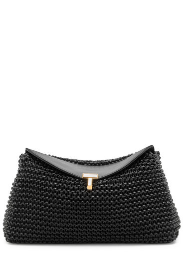 T-Lock woven leather clutch | Harvey Nichols