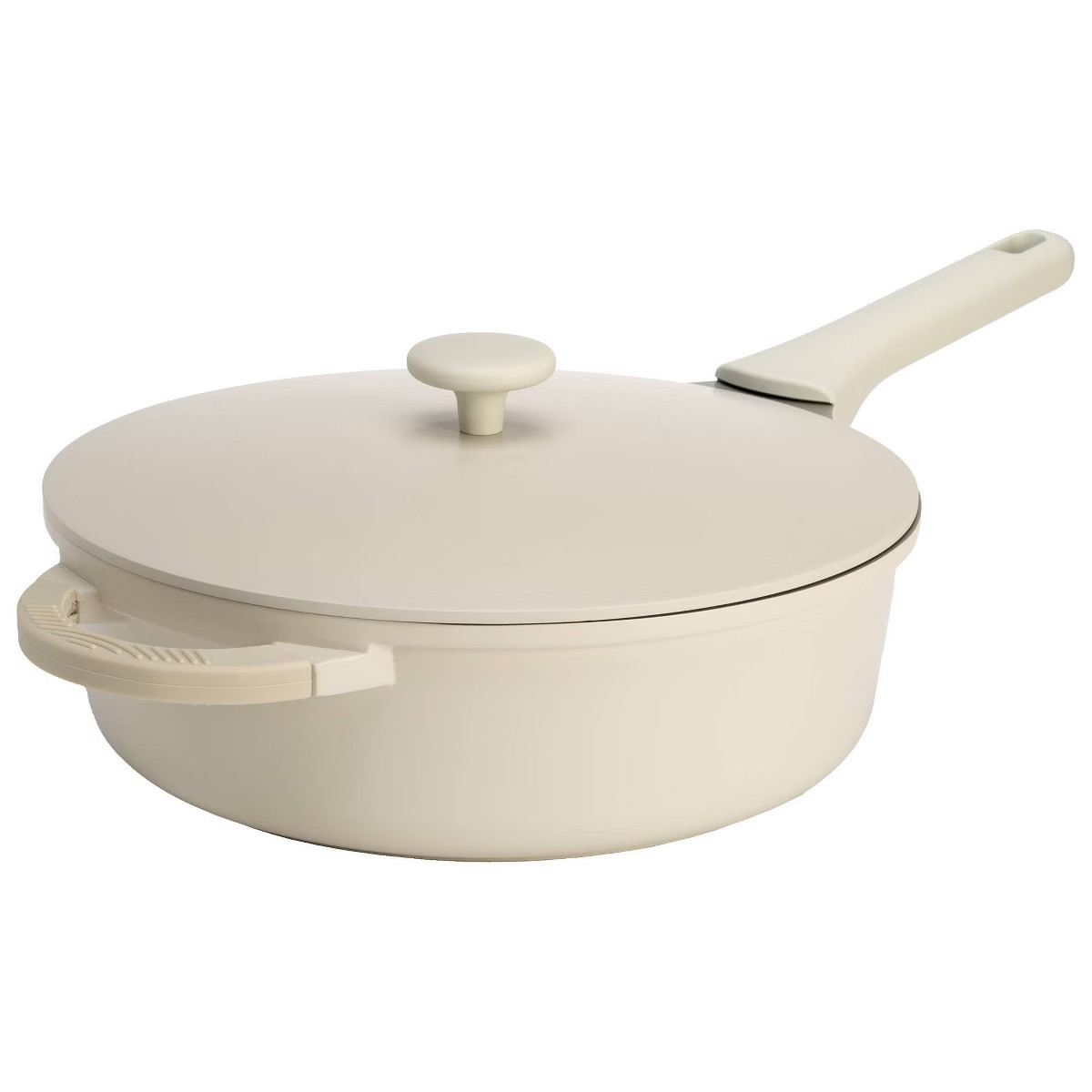 Goodful 4.8qt Cast Aluminum, Ceramic Deep Cooker with Lid, Side Handle and Long Handle | Target