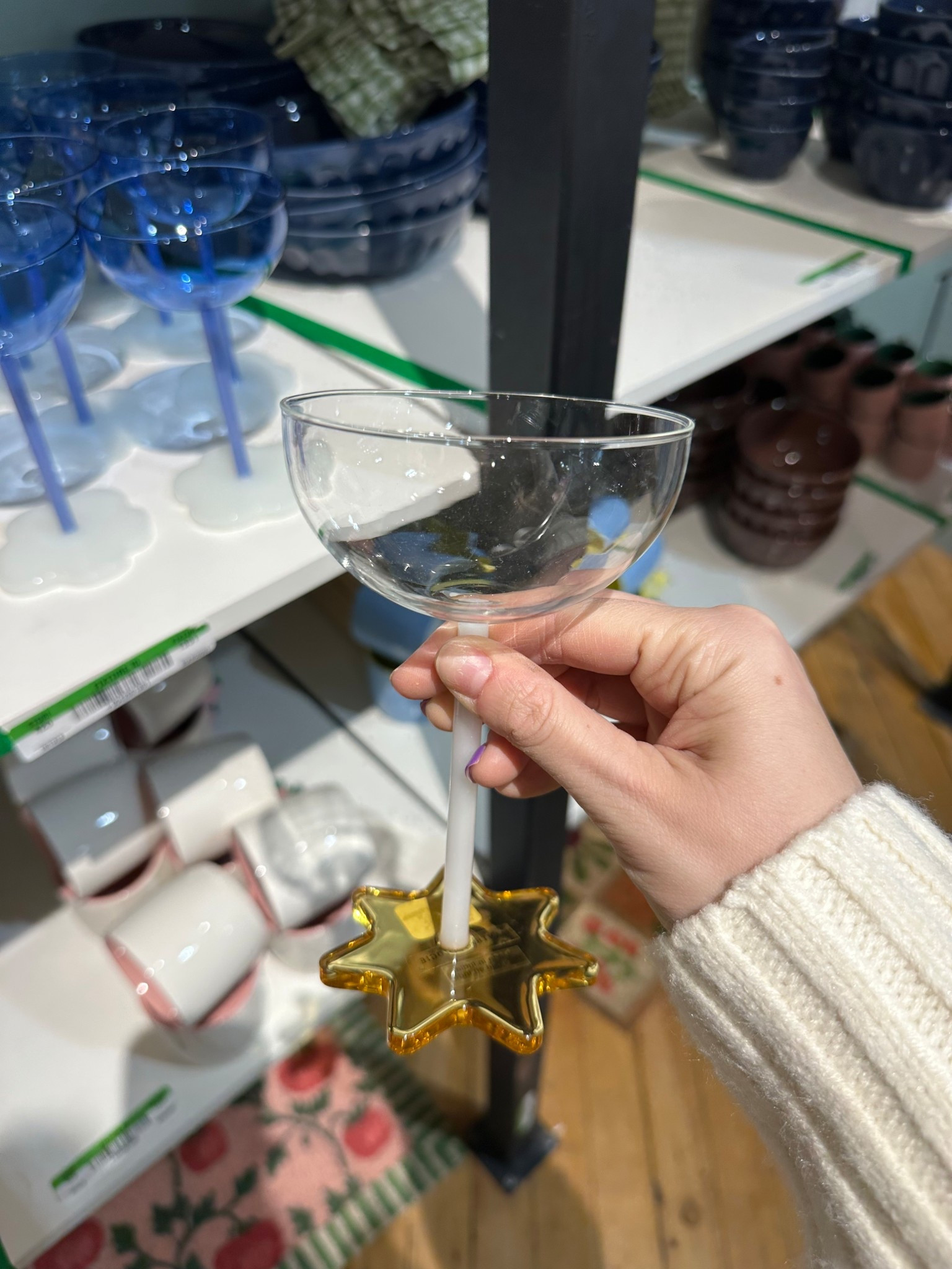 Love this wine glass with a star bottom! So cute & only $18! So aesthetic & cute! 

#LTKHome