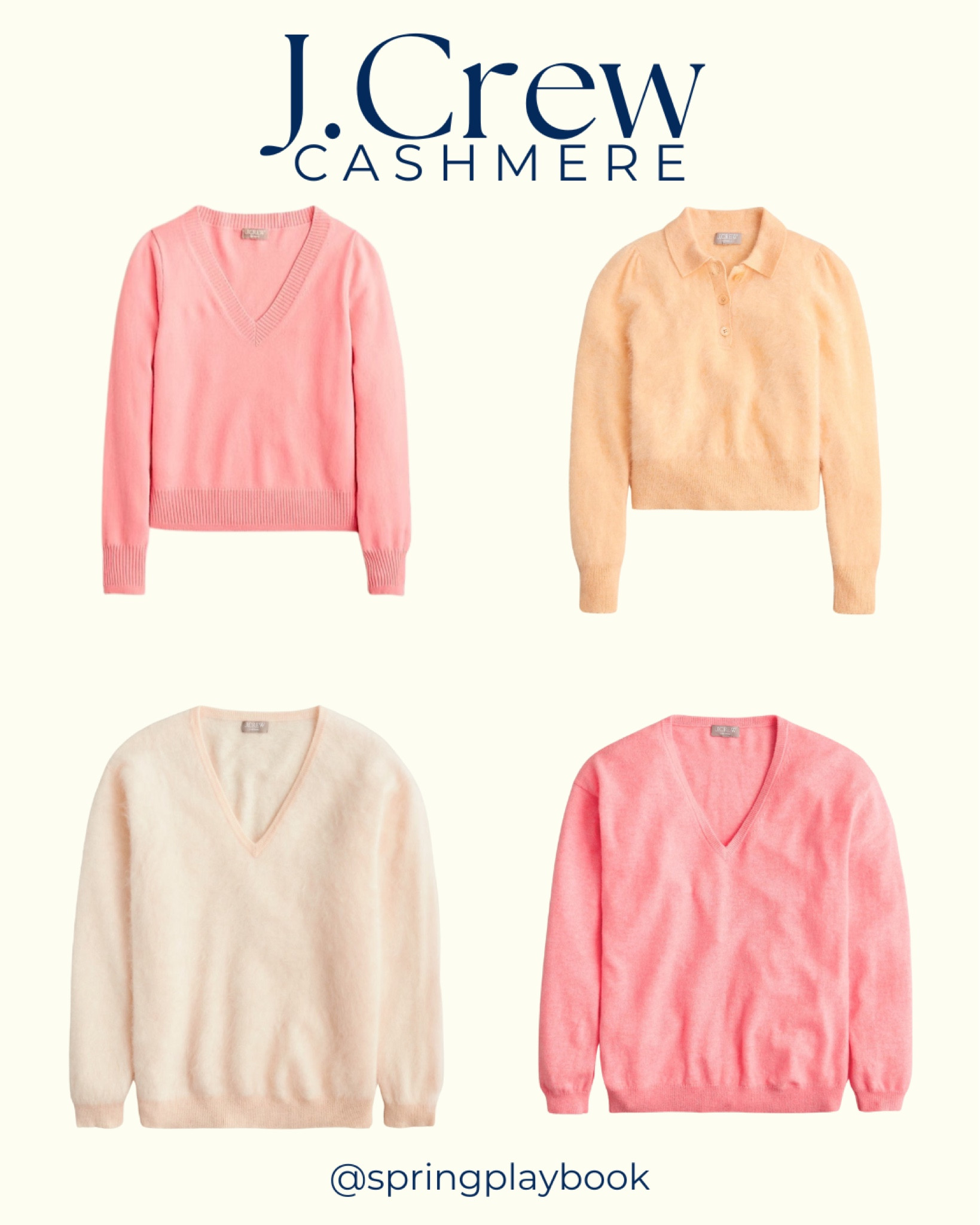 J.Crew Cashmere sale

#createdcolorful #createdcolorfulspring #hocspring #tcispring #pcaspring #lightspring #warmsptring #truespring #brightspring #clearspring #paintboxspring #bluespring

#LTKworkwear #LTKsalealert #LTKfindsunder100
