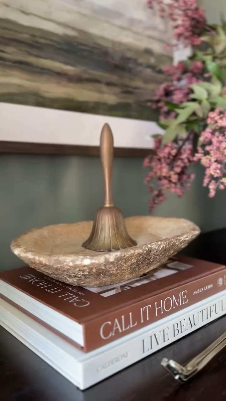 Incorporating natural stone into your decor adds so much texture, warmth, and visual interest to your space. Thanks to @the.meza.home for this recommendation… I could not be more obsessed with this antique marble kharal!! 

FOLLOW @colettemarieinteriors and LIKE | SHARE | SAVE for more home inspiration & decor finds 🤎

All home links can be found in my LTK shop, 🔗 in bio ↑ 
_________________________________________

Sideboard Styling | Natural Stone | Vintage Brass Bell | Intentional Decor | Unique Decor | Neutral Home Decor | Timeless Interiors | Modern Organic | Transitional Style | Cozy Home | Character | Collected | Vintage Charm