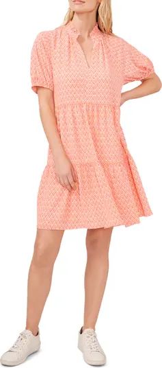 Printed Tiered Babydoll Dress | Nordstrom